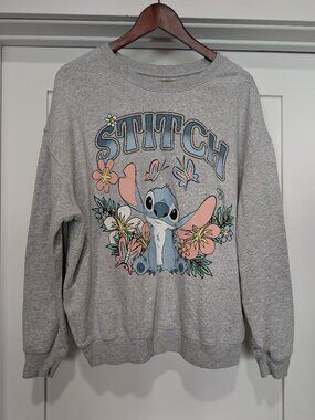 Women's XXL Stitch Gray Crewneck Sweatshirt NWT